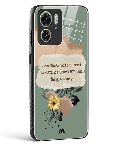 Distance Yourself Glass Case Phone Cover (Motorola)