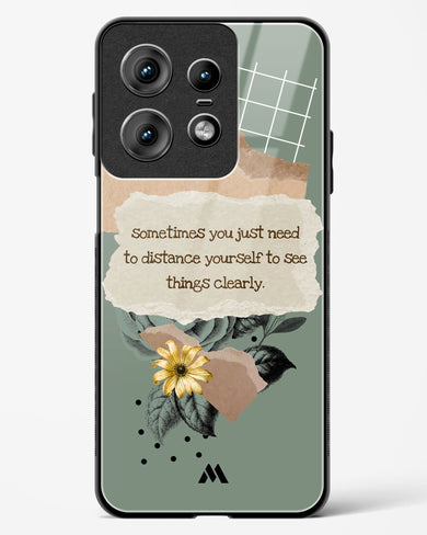 Distance Yourself Glass Case Phone Cover (Motorola)
