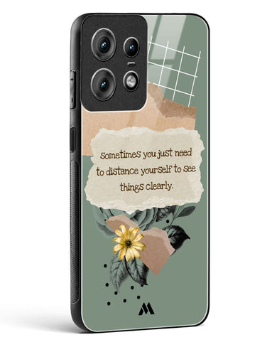Distance Yourself Glass Case Phone Cover (Motorola)