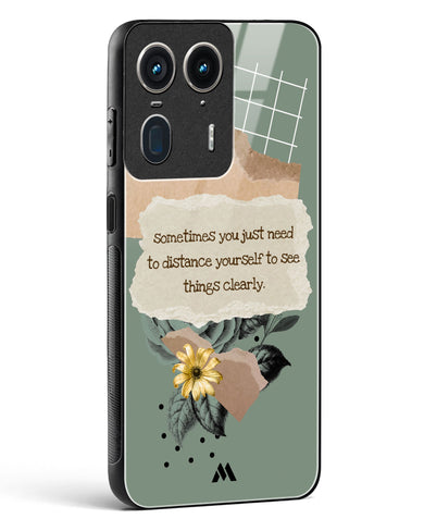 Distance Yourself Glass Case Phone Cover (Motorola)