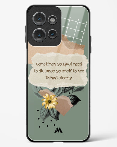 Distance Yourself Glass Case Phone Cover (Motorola)