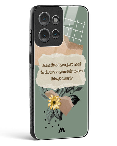 Distance Yourself Glass Case Phone Cover (Motorola)