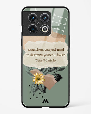 Distance Yourself Glass Case Phone Cover-(OnePlus)