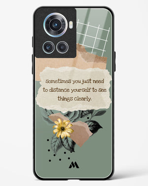 Distance Yourself Glass Case Phone Cover (OnePlus)