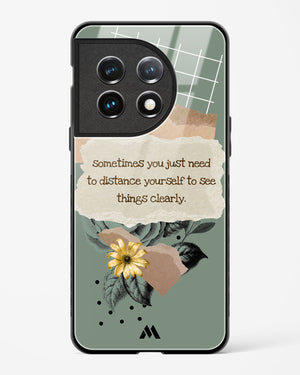 Distance Yourself Glass Case Phone Cover (OnePlus)