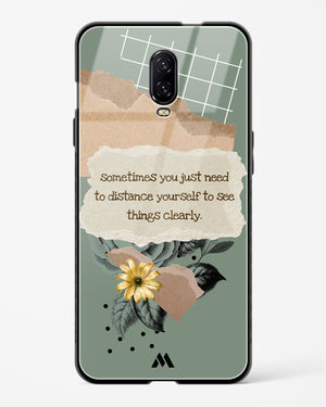 Distance Yourself Glass Case Phone Cover (OnePlus)