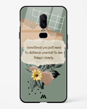 Distance Yourself Glass Case Phone Cover (OnePlus)
