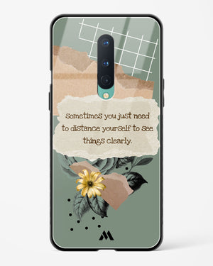 Distance Yourself Glass Case Phone Cover (OnePlus)