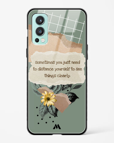 Distance Yourself Glass Case Phone Cover (OnePlus)