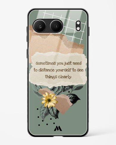 Distance Yourself Glass Case Phone Cover (OnePlus)