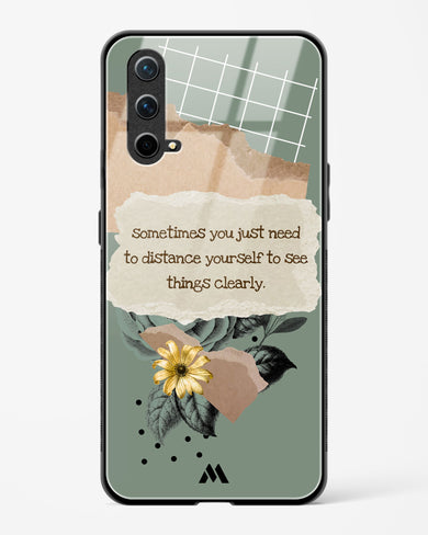 Distance Yourself Glass Case Phone Cover (OnePlus)