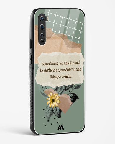 Distance Yourself Glass Case Phone Cover (OnePlus)