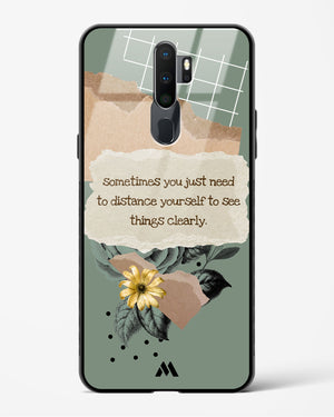Distance Yourself Glass Case Phone Cover-(Oppo)