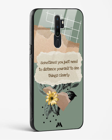 Distance Yourself Glass Case Phone Cover (Oppo)