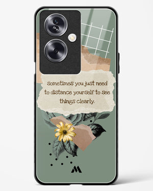 Distance Yourself Glass Case Phone Cover (Oppo)