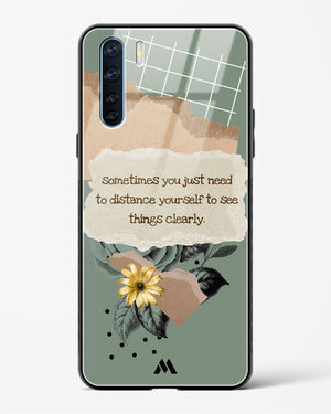 Distance Yourself Glass Case Phone Cover (Oppo)