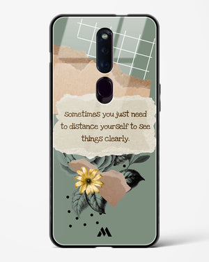 Distance Yourself Glass Case Phone Cover (Oppo)