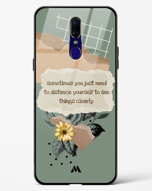 Distance Yourself Glass Case Phone Cover (Oppo)