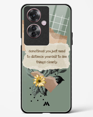 Distance Yourself Glass Case Phone Cover (Oppo)