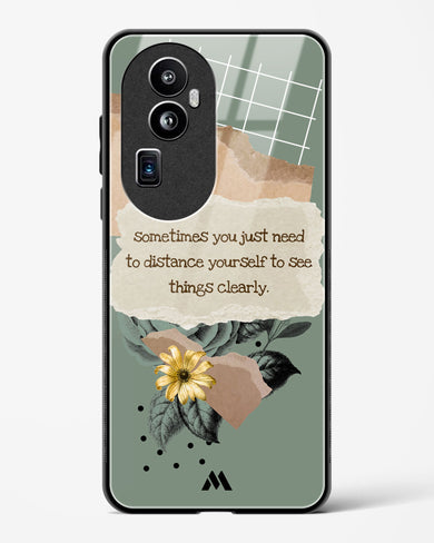 Distance Yourself Glass Case Phone Cover (Oppo)