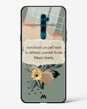 Distance Yourself Glass Case Phone Cover (Oppo)