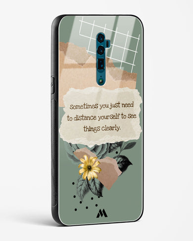 Distance Yourself Glass Case Phone Cover (Oppo)