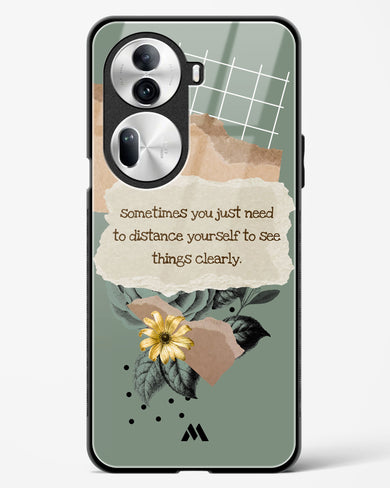 Distance Yourself Glass Case Phone Cover (Oppo)