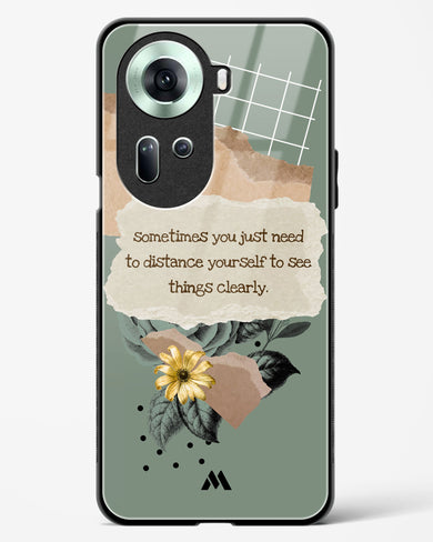 Distance Yourself Glass Case Phone Cover (Oppo)