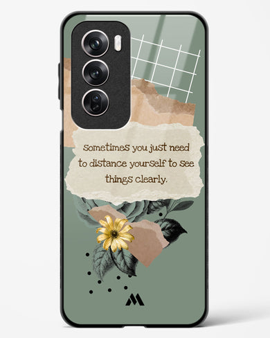 Distance Yourself Glass Case Phone Cover (Oppo)