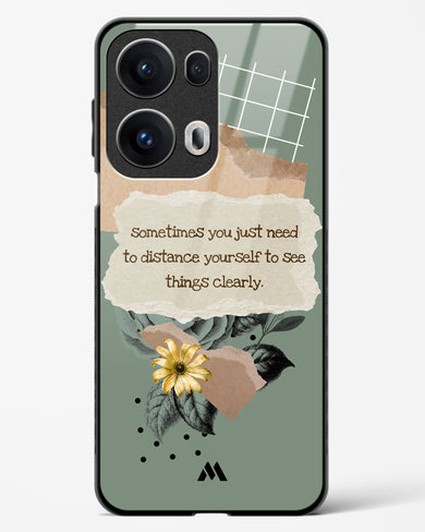 Distance Yourself Glass Case Phone Cover (Oppo)