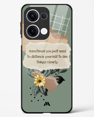 Distance Yourself Glass Case Phone Cover (Oppo)