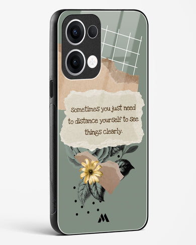 Distance Yourself Glass Case Phone Cover (Oppo)