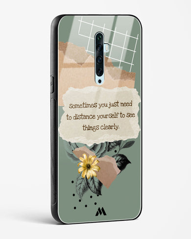 Distance Yourself Glass Case Phone Cover (Oppo)