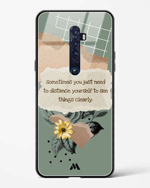 Distance Yourself Glass Case Phone Cover (Oppo)