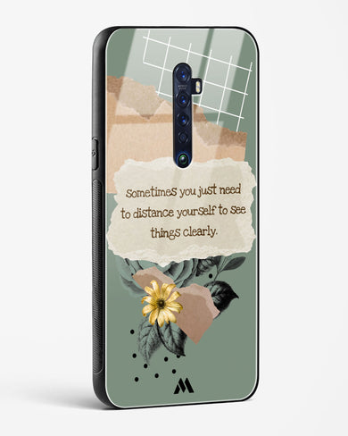 Distance Yourself Glass Case Phone Cover (Oppo)