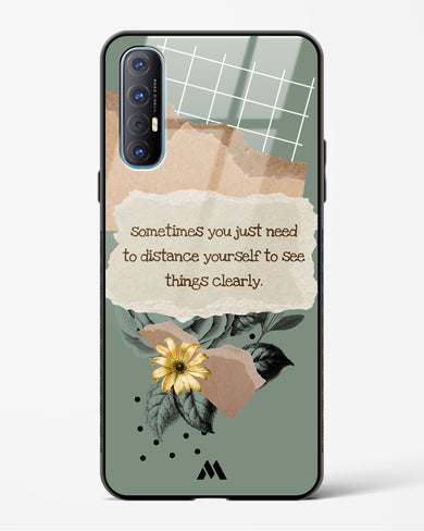 Distance Yourself Glass Case Phone Cover (Oppo)