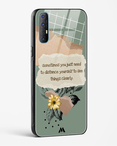 Distance Yourself Glass Case Phone Cover (Oppo)