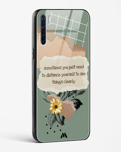 Distance Yourself Glass Case Phone Cover (Oppo)