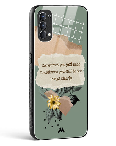 Distance Yourself Glass Case Phone Cover (Oppo)