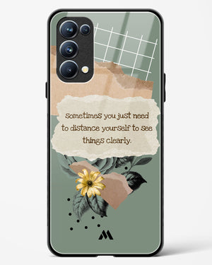 Distance Yourself Glass Case Phone Cover (Oppo)