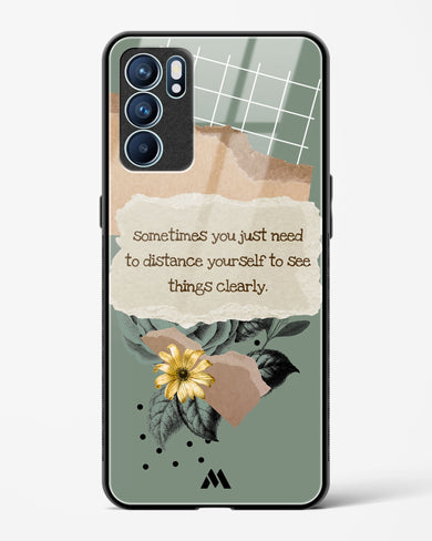 Distance Yourself Glass Case Phone Cover (Oppo)