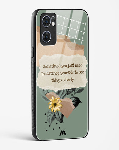 Distance Yourself Glass Case Phone Cover (Oppo)