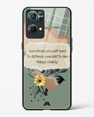 Distance Yourself Glass Case Phone Cover-(Oppo)