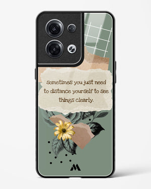 Distance Yourself Glass Case Phone Cover (Oppo)