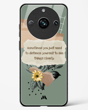 Distance Yourself Glass Case Phone Cover-(Realme)