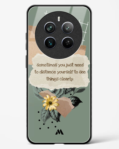 Distance Yourself Glass Case Phone Cover (Realme)