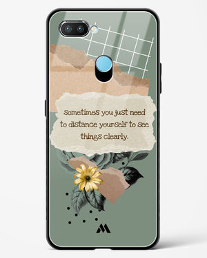 Distance Yourself Glass Case Phone Cover-(Realme)