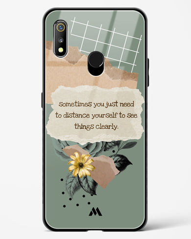 Distance Yourself Glass Case Phone Cover-(Realme)