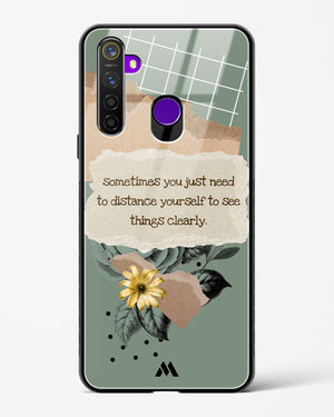 Distance Yourself Glass Case Phone Cover (Realme)