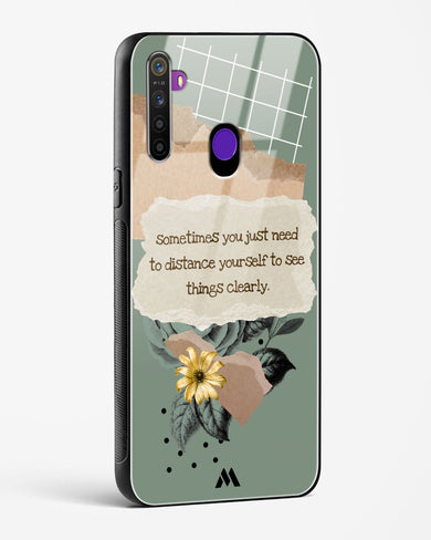 Distance Yourself Glass Case Phone Cover (Realme)